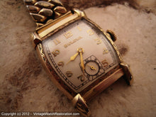 Load image into Gallery viewer, Minty Fifties Bulova Art Deco Design Gem with Original Box, Manual, 25x36.5mm