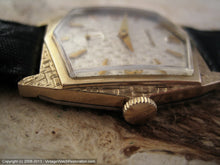 Load image into Gallery viewer, Waffle Six Sided Dial Bulova with Art Deco Numbers, Manual, 28x35mm