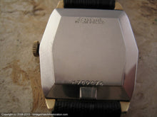 Load image into Gallery viewer, Waffle Six Sided Dial Bulova with Art Deco Numbers, Manual, 28x35mm