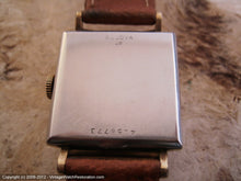 Load image into Gallery viewer, Black and Gold Square Doctor's Style Bulova, Manual, 25x35mm