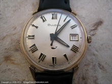 Load image into Gallery viewer, Bulova Black and Gold Roman Modern Dial, Manual, 33mm