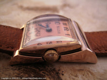 Load image into Gallery viewer, Tilt Shape Rose Gold Bulova with Rose Colored Dial, Manual, 22x34.5mm