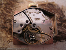 Load image into Gallery viewer, Tilt Shape Rose Gold Bulova with Rose Colored Dial, Manual, 22x34.5mm