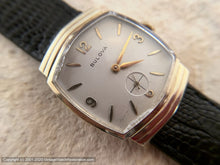 Load image into Gallery viewer, Bulova with Ivory Dial in Chevron Style Case, Manual, 29x34mm