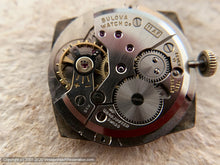 Load image into Gallery viewer, Bulova with Ivory Dial in Chevron Style Case, Manual, 29x34mm