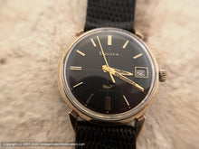 Load image into Gallery viewer, Bulova with Stunning Black Dial and Date, Automatic, 33mm