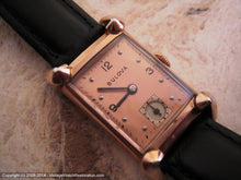 Load image into Gallery viewer, Sweet Bulova Rose Gold Dial with Deco Pyramid Tip Case, Manual, 21.5x38mm