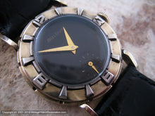 Load image into Gallery viewer, Fifties Era Bulova 'Air King' Black Dial Deco Style, Manual, 30.5mm