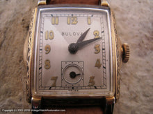 Load image into Gallery viewer, Bulova in Cross Quadrant Dial in Fancy Golden Case (OC), Manual, 25x37.5mm