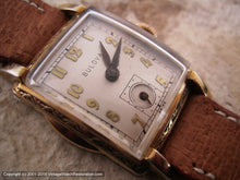 Load image into Gallery viewer, Bulova in Cross Quadrant Dial in Fancy Golden Case (OC), Manual, 25x37.5mm
