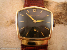 Load image into Gallery viewer, Sixties Jetson Style TV Shape Black Dial Bulova, Manual, Asymmetrical, TV