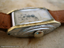 Load image into Gallery viewer, Fantastically Decorative Stepped Design Bulova, Manual, 27x37mm