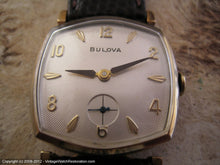 Load image into Gallery viewer, Six Sided Bulova with Sunburst Silver Dial, Manual, 28x36mm