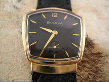 Load image into Gallery viewer, Spotless Bulova TV-Shaped Case with Black Dial, Manual, Assymetrical