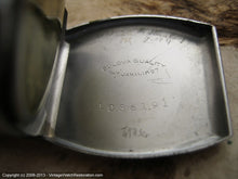 Load image into Gallery viewer, Early Bulova with Stunning Gold on Silver Decorative Case - 'Sky King Commemorative', Manual, 27x36.5mm