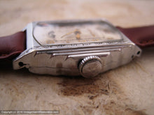 Load image into Gallery viewer, Bulova Rare 'President' Model with Rotary Second Dial in Stepped Case, Manual, 25.5x33mmmm