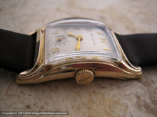 Load image into Gallery viewer, Bulova in Art Nouveau Style Light Gold Case with Presentation Box , Manual, 25x39mm