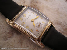 Load image into Gallery viewer, Bulova in Art Nouveau Style Light Gold Case with Presentation Box , Manual, 25x39mm