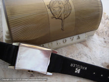 Load image into Gallery viewer, Bulova in Art Nouveau Style Light Gold Case with Presentation Box , Manual, 25x39mm