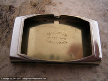 Load image into Gallery viewer, Elegant Long Curved Case Bulova with Golden Dial, Manual, 20x46mm