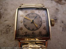 Load image into Gallery viewer, Bulova Square Doctor's Watch with Original Two Tone Dial, Manual, 25x25mm