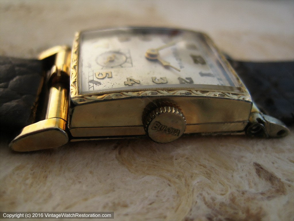 Rare All Original Bulova 'Flip Top', Manual, 22x39mm – Vintage