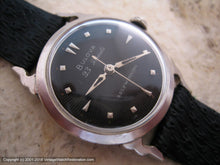 Load image into Gallery viewer, Bulova 23 Jewels Black Dial in Horned Case, Automatic, 31.5mm