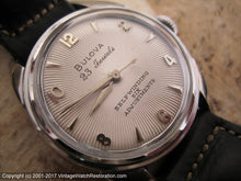 Load image into Gallery viewer, All Original Bulova 23 Jewel Sunburst Dial with Original Case and Tags, Automatic, 31mm