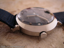 Load image into Gallery viewer, Bulova 23 Blue Dial in Oval Case with Date, Automatic, 39x33.5mm