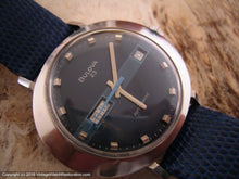 Load image into Gallery viewer, Bulova 23 Blue Dial in Oval Case with Date, Automatic, 39x33.5mm