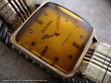 Load image into Gallery viewer, Rounded Square Bulova with Amber Crystal, Automatic, 27x25.5mm