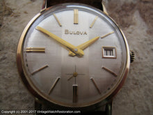 Load image into Gallery viewer, Bulova Vertical Stripped Textured Dial with Date (OC), Manual, 32.5mm