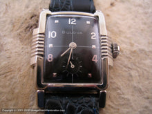 Load image into Gallery viewer, Bulova 'Princeton' with Black Dial and Cross Hair Desig, Manual, 26.5x37.5mm