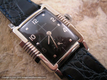 Load image into Gallery viewer, Bulova 'Princeton' with Black Dial and Cross Hair Desig, Manual, 26.5x37.5mm