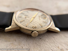 Load image into Gallery viewer, Bulova NOS Mint Sixties Gem with Textured Woven Dial and Case Design, Manual, 30x39mm