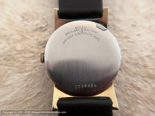 Load image into Gallery viewer, Bulova NOS Mint Sixties Gem with Textured Woven Dial and Case Design, Manual, 30x39mm