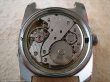 Load image into Gallery viewer, Striking Butex Brushed Stainless Steel Square Tonneau with Date, Manual, 33.5x37.5mm