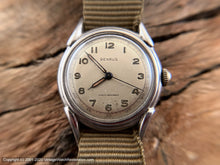 Load image into Gallery viewer, Benrus Military Patina Dial Curved Lugs, Cal BH11, Manual, 31.5mm