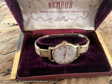 Load image into Gallery viewer, Benrus White Dial and Original Kreisler Bracelet with Box , Manual, 30mm