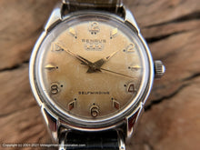 Load image into Gallery viewer, Benrus 3-Gold Star, Warm Light Mustard Patina Dial, Automatic, 32mm