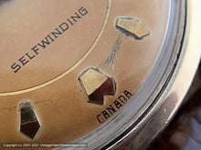 Load image into Gallery viewer, Benrus Original Copper Dial 3-Star Marked 'Canada', Automatic, 33.5mm