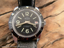 Load image into Gallery viewer, Buler Calendar Divers with Black Dial and Rotating Bezel Ring, Manual, 38.5mm