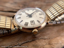 Load image into Gallery viewer, Bulova 1969 Bold Roman Numerals and Date, Manual, 33.5mm