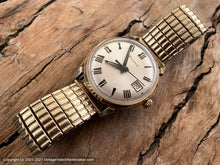 Load image into Gallery viewer, Bulova 1969 Bold Roman Numerals and Date, Manual, 33.5mm