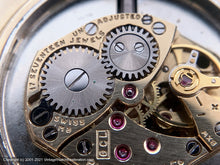 Load image into Gallery viewer, Bulova Original Silver Cross Hair Design Dial in Golden Square Case , Manual, Square 31x31mm