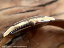 Load image into Gallery viewer, Bulova 17 Jewels Tonneau Gem with Pigskin Strap, Manual, 27.5x36.5mm