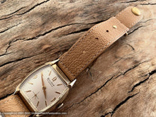 Load image into Gallery viewer, Bulova 17 Jewels Tonneau Gem with Pigskin Strap, Manual, 27.5x36.5mm