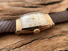 Load image into Gallery viewer, Bulova USA-Made Cal 10AX, Art Deco Tonneau Case, Manual, 26x37mm