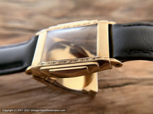 Load image into Gallery viewer, Bulova Mellow Yellow Dial in Stepped Decorative Art Deco Case, c.1934, Manual, 25x35mm
