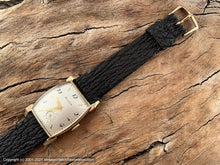 Load image into Gallery viewer, Bulova Large Decorative Tonneau Case and Scripty Numerals and Shark Strap , Manual, 25.5x39mm